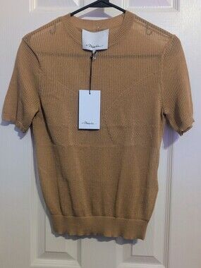 3.1 Phillip Lim Short-sleeved Ribbed Crewneck NWT